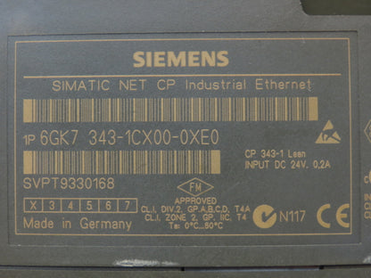 Siemens 6GK7 343-1CX00-0XE0 Communication Processor CP 343-1 Simatic Net