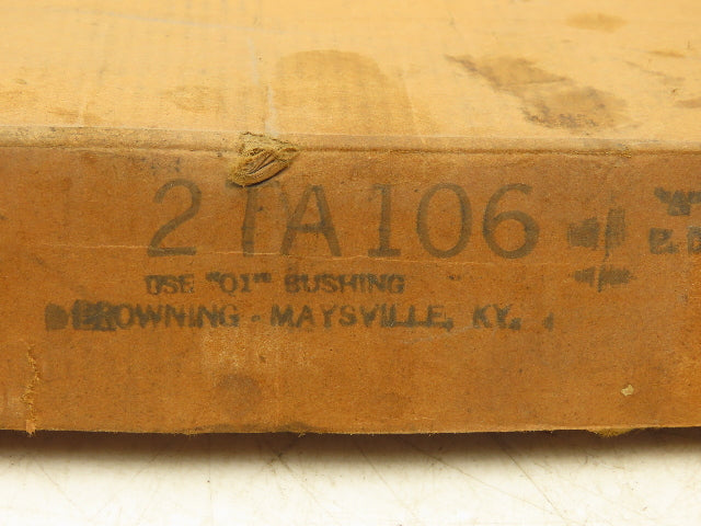 Browning 2TA106 2 Groove Pulley 10.85"OD A Belt Section Requires P1 Bushing