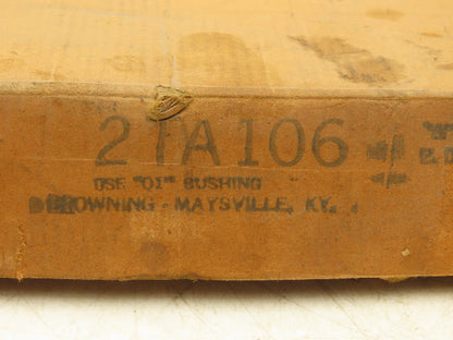 Browning 2TA106 2 Groove Pulley 10.85"OD A Belt Section Requires P1 Bushing