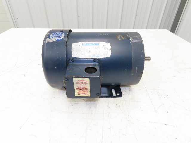 Leeson 110444M.00 AC Motor 1.5Hp 1725 RPM 230/460V 3PH F56H TEFC C6T17FB14C