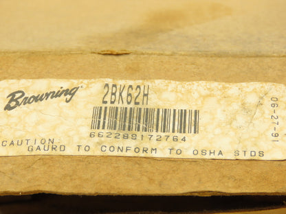 Browning 2BK62H 2 Groove V Belt Pulley A-B Belt Section H Bushing Lot Of 3