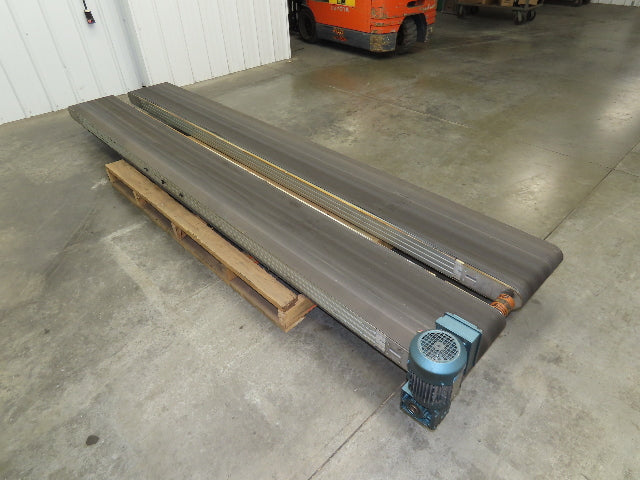 Dorner Side x Side Aluminum Conveyor 350mm 13.75" Belt .5Hp 230/460V 3PH 11' 5"L