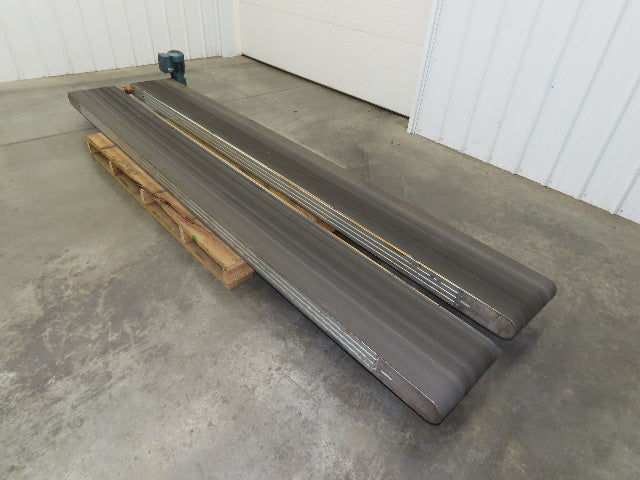 Dorner Side x Side Aluminum Conveyor 350mm 13.75" Belt .5Hp 230/460V 3PH 11' 5"L