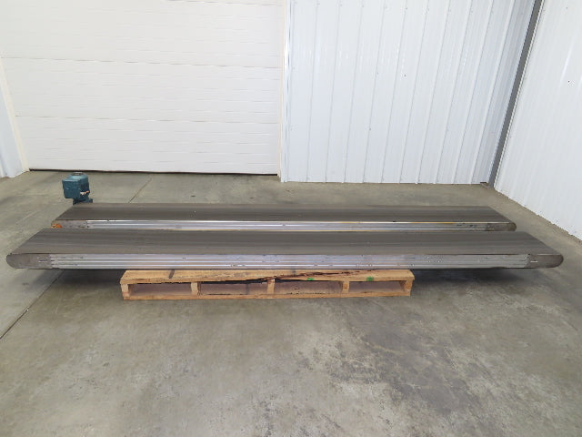 Dorner Side x Side Aluminum Conveyor 350mm 13.75" Belt .5Hp 230/460V 3PH 11' 5"L