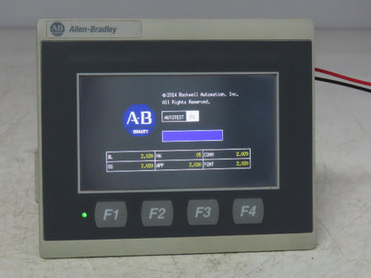 Allen Bradley 2711R-T4T PanelView 800 HMI Control Terminal 4" Touch Screen Ser A