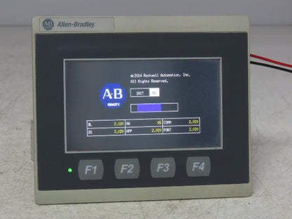 Allen Bradley 2711R-T4T PanelView 800 HMI Control Terminal 4" Touch Screen Ser A