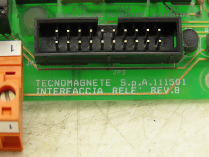 Tecnomagnete 111501 Relay Interface Module Printed Circuit Board Revision B