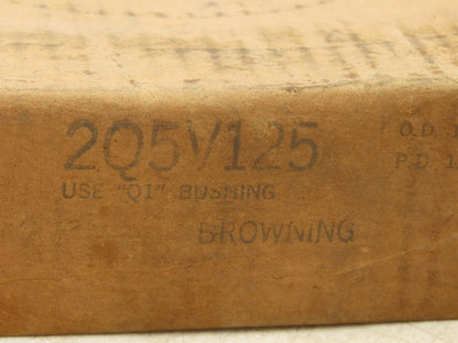 Browning 2Q5V125 2 Groove Pulley 5V Belt Section 12.5"OD Q1 Bushing Required