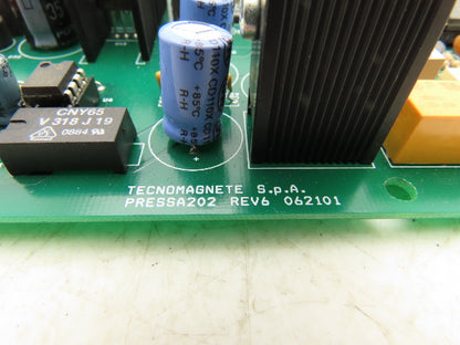 Tecnomagnete 062101 PRESSA202 Relay Integrated Circuit Board Printed Revision 6
