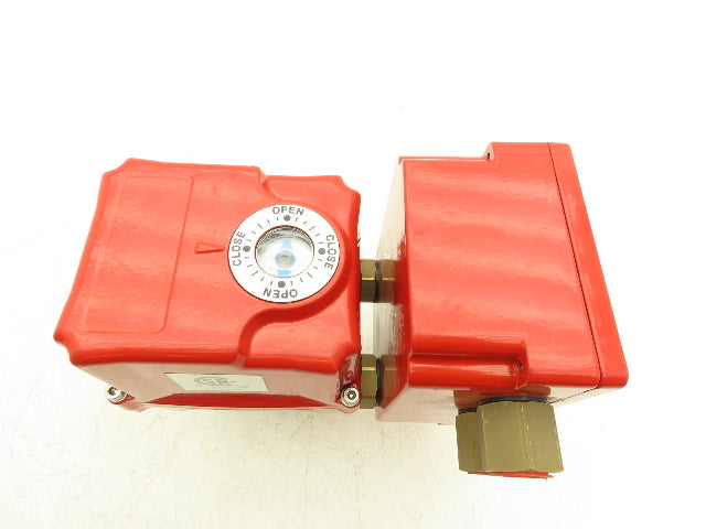 Triac WEM-500 Electric Actuator 1/2" V-Port Ball Valve Stainless 115V 1PH