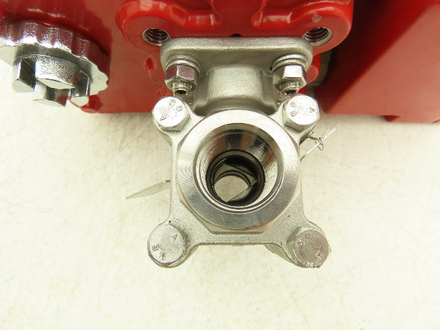 Triac WEM-500 Electric Actuator 1/2" V-Port Ball Valve Stainless 115V 1PH