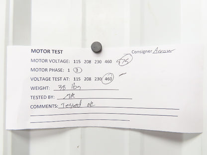 Leeson 114048.00 AC Motor 3Hp 3450 RPM 230/460V 3PH H56J TEFC C6T34FC36C