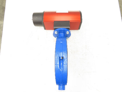 ABZ 10" Wafer Butterfly Valve w/Pneumatic Rotork Actuator RCIO-260-DA