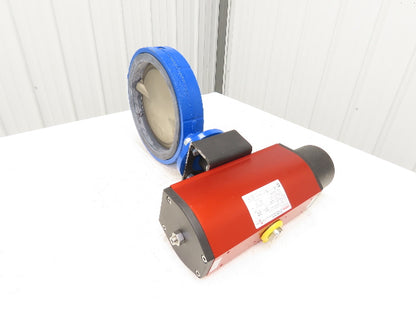 ABZ 10" Wafer Butterfly Valve w/Pneumatic Rotork Actuator RCIO-260-DA