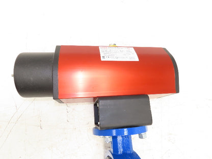 ABZ 10" Wafer Butterfly Valve w/Pneumatic Rotork Actuator RCIO-260-DA