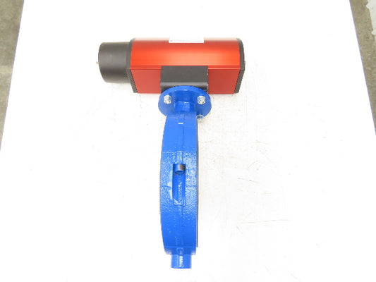 ABZ 10" Wafer Butterfly Valve w/Pneumatic Rotork Actuator RCIO-260-DA