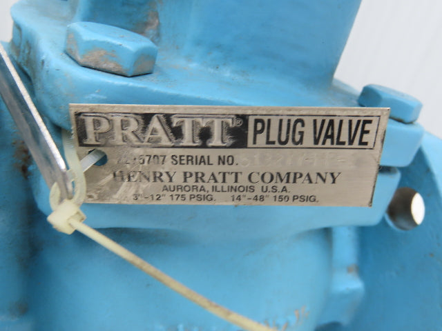 Pratt Ballcentric Plug Valve 3" Flanged 175CWP Cast Iron