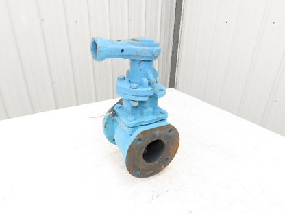 Pratt Ballcentric Plug Valve 3" Flanged 175CWP Cast Iron