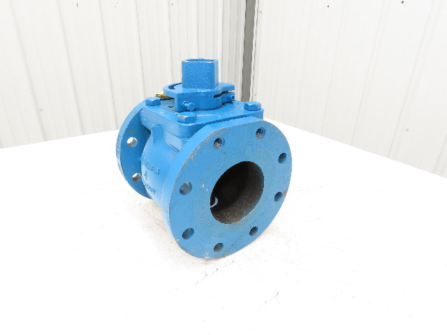 Pratt Ballcentric Plug Valve 3" Flanged 175CWP Cast Iron