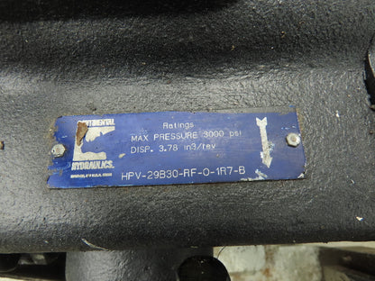 Continental Hydraulic Pump Power Unit 29 GPM 3000 PSI 15Hp 230/460V