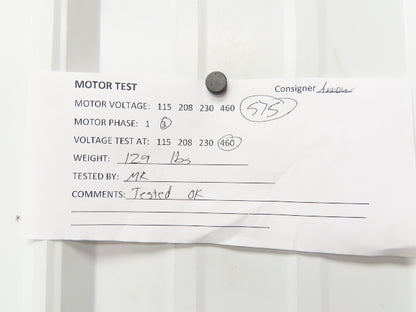 Eberle Roton C213TC/HE/LE Electric Motor 7.5Hp 575V 3Ph 1725rpm C213TC Frame