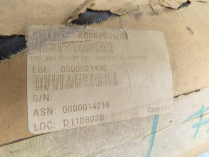 Dematic 522  8"x 39" Drive Pulley for 42" Belt over Roller Conveyor 1-7/16"Shaft