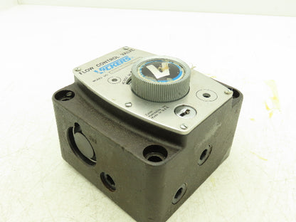 Vickers FG 03 28 22 Hydraulic Flow Control Valve Eaton Keyed- Key Missing.