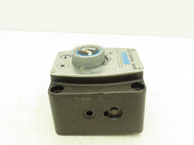 Vickers FG 03 28 22 Hydraulic Flow Control Valve Eaton Keyed- Key Missing.