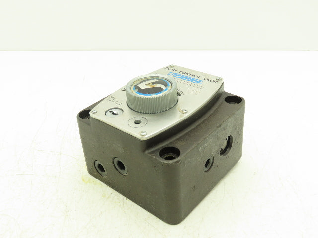Vickers FG 03 28 22 Hydraulic Flow Control Valve Eaton Keyed- Key Missing.