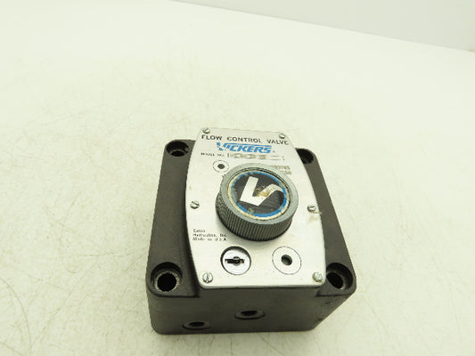 Vickers FG 03 28 22 Hydraulic Flow Control Valve Eaton Keyed- Key Missing.
