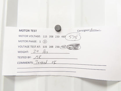 Weg E104590 AC Motor 1/3Hp 1730 RPM 575V 3PH 56C TEFC LR 38324