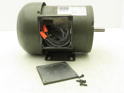 WEG B56C-10/00 Electric AC Motor 1/2Hp 1730 RPM 208-230/460V 3PH 56C 5/8"Shaft