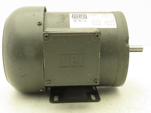 WEG B56C-10/00 Electric AC Motor 1/2Hp 1730 RPM 208-230/460V 3PH 56C 5/8"Shaft