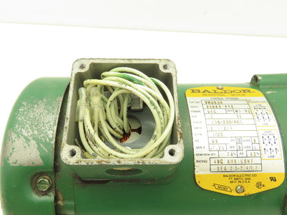 Baldor VM3538 AC Motor 1/2Hp 1725 RPM 230/460V 3PH 56C with 4-Bolt Pump Flange