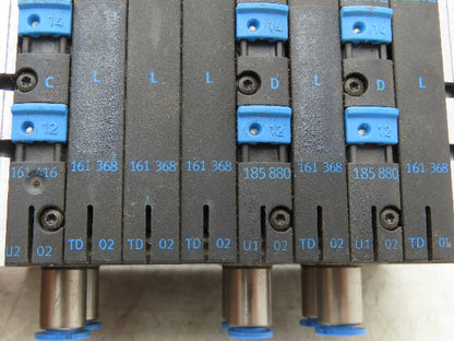 Festo CPV10-GE-ASI-8E8A-Z M8 8-Station Solenoid Valve Manifold 24VDC 185880 (x4)