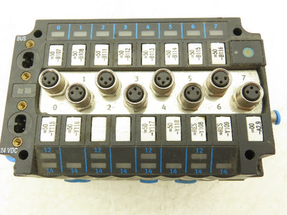 Festo CPV10-GE-ASI-8E8A-Z M8 8-Station Solenoid Valve Manifold 24VDC 185880 (x4)