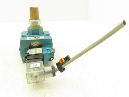 MAC 56C-12-591JD Pneumatic 3 Position 2 Way Solenoid Valve 3/8" NPT 24VDC