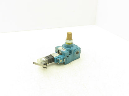 MAC 56C-12-591JD Pneumatic 3 Position 2 Way Solenoid Valve 3/8" NPT 24VDC