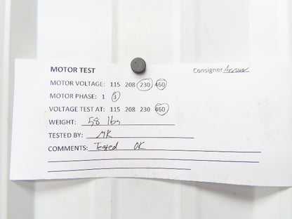 Gusher 1-1/2 C Centrifugal Coolant Slurry Pump 3/4Hp 3450rpm 220/440VAC 3PH