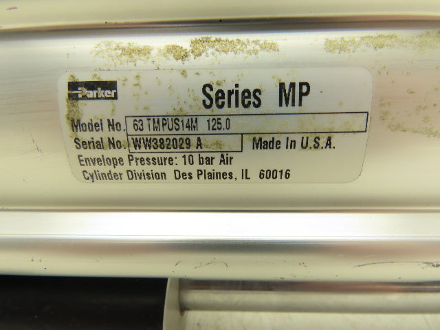 Parker P5E-J063NHN0125 Pneumatic Air Guided Cylinder 63mm Bore 125mm Stroke
