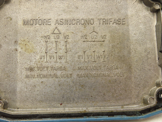 Lafert ST 80S4 Metric AC Motor 1Hp 1690rpm 230/460V 3PH IEC 80 Frame 19mm Shaft