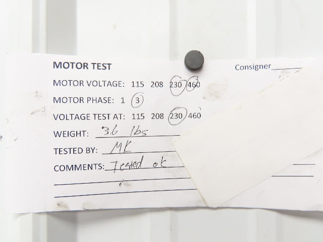 Tsubaki SF-JRF GMS020L120 Super Line Gearmotor 120:1 Reducer 14rpm .2kw 230/460V
