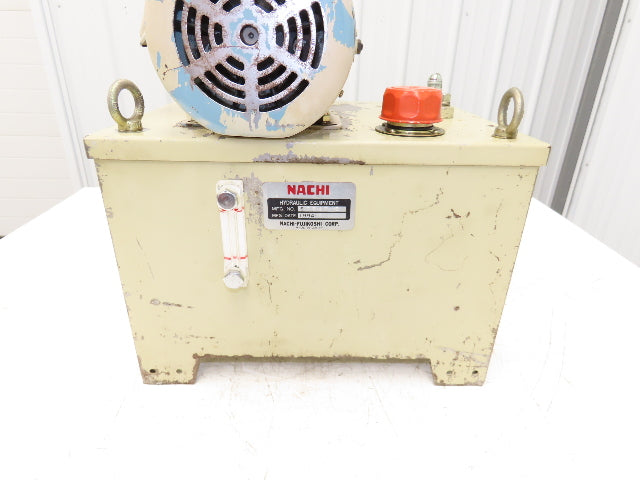 Nachi VDS-0B-1A2-U-10 Hydraulic Power Unit Variable Pump 6 Gal 3.9gpm 208-230V