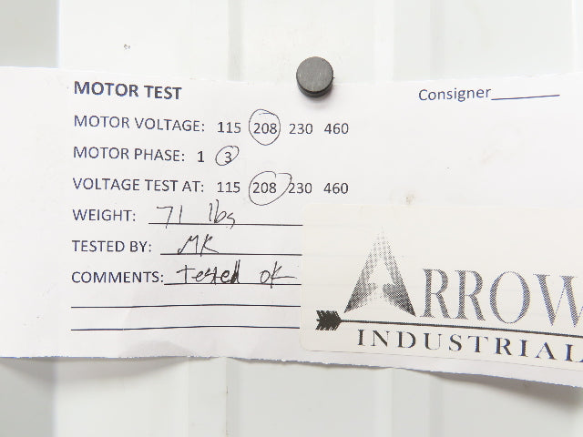 Nachi VDS-0B-1A2-U-10 Hydraulic Power Unit Variable Pump 6 Gal 3.9gpm 208-230V