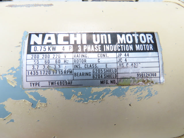 Nachi VDS-0B-1A2-U-10 Hydraulic Power Unit Variable Pump 6 Gal 3.9gpm 208-230V