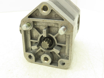 PE-1069 Hydraulic Gear Pump Spline Shaft 4-Bolt Flange SAE Ports