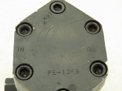 PE-1069 Hydraulic Gear Pump Spline Shaft 4-Bolt Flange SAE Ports