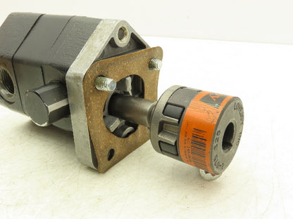PE-1069 Hydraulic Gear Pump Spline Shaft 4-Bolt Flange SAE Ports