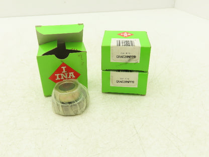 INA GRAE20NPPB Ball Bearing Insert 20mm Bore x 47mm-OD W Locking Collar Lot Of 3