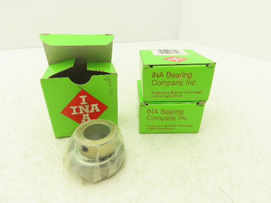 INA GRAE20NPPB Ball Bearing Insert 20mm Bore x 47mm-OD W Locking Collar Lot Of 3